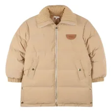 Пуховик с воротником в рубчик Пуховик с воротником в рубчик