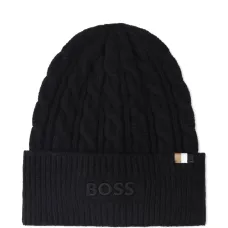 Шапка бини фактурной вязки