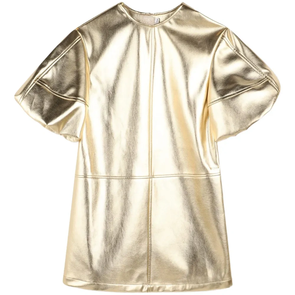 платье с эффектом металлик