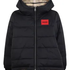 Двусторонний пуховик с капюшоном