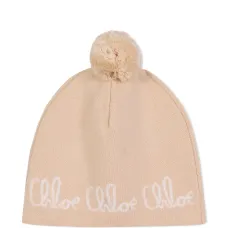 Шапка бини с помпоном