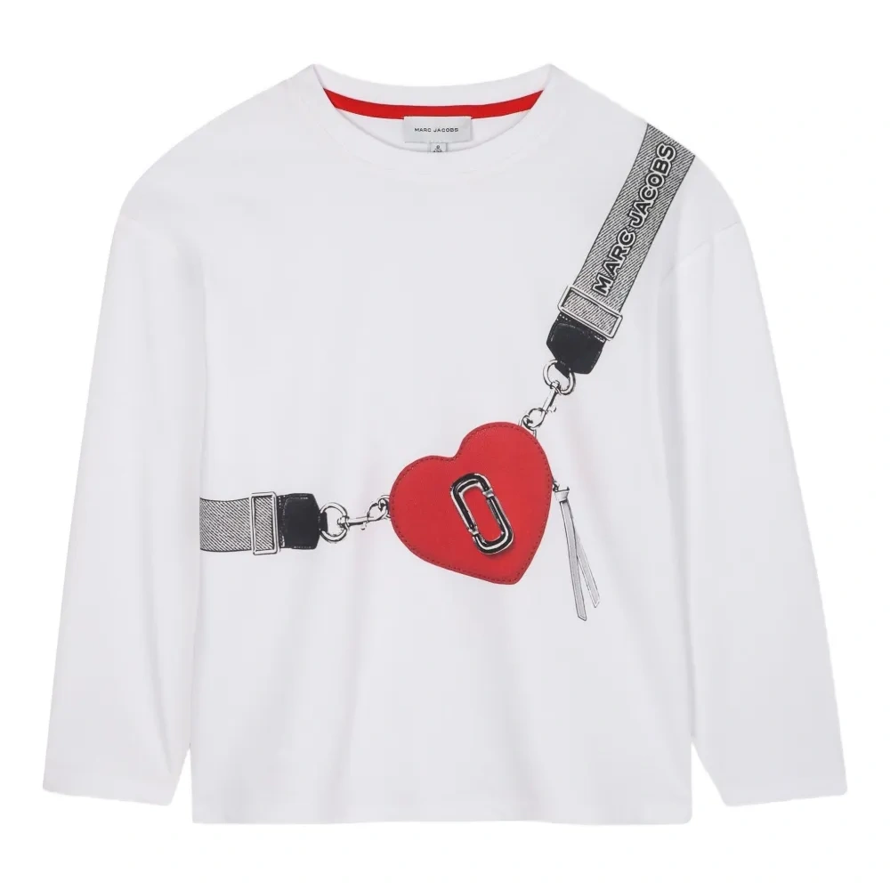 топ с длинными рукавами и принтом