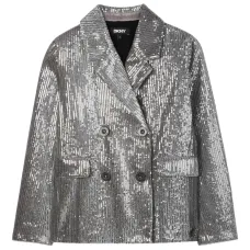 Двубортный пиджак с пайетками