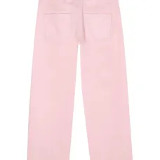 прямые джинсы с цветочной вышивкой