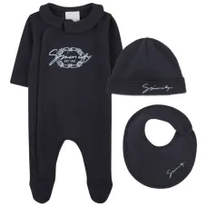 комплект для новорожденного с вышитым логотипом комплект для новорожденного с вышитым логотипом