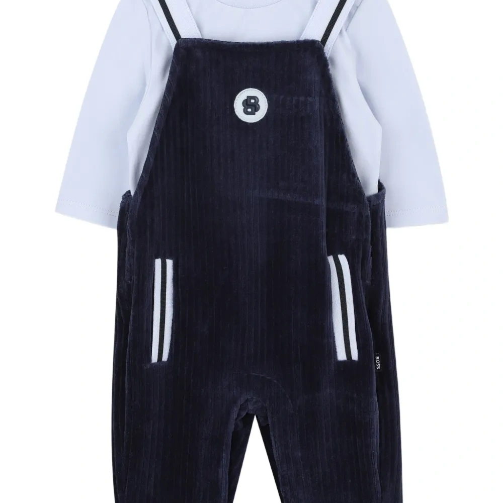 комплект из  вельветового комбинезона и топа