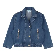 Укороченная джинсовая куртка Укороченная джинсовая куртка