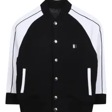 Бомбер с контрастными вставками