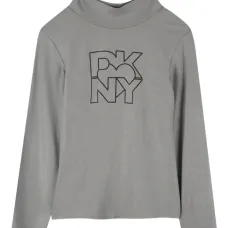 топ с высоким воротником и логотипом