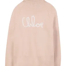 Свитер с высоким воротником и логотипом