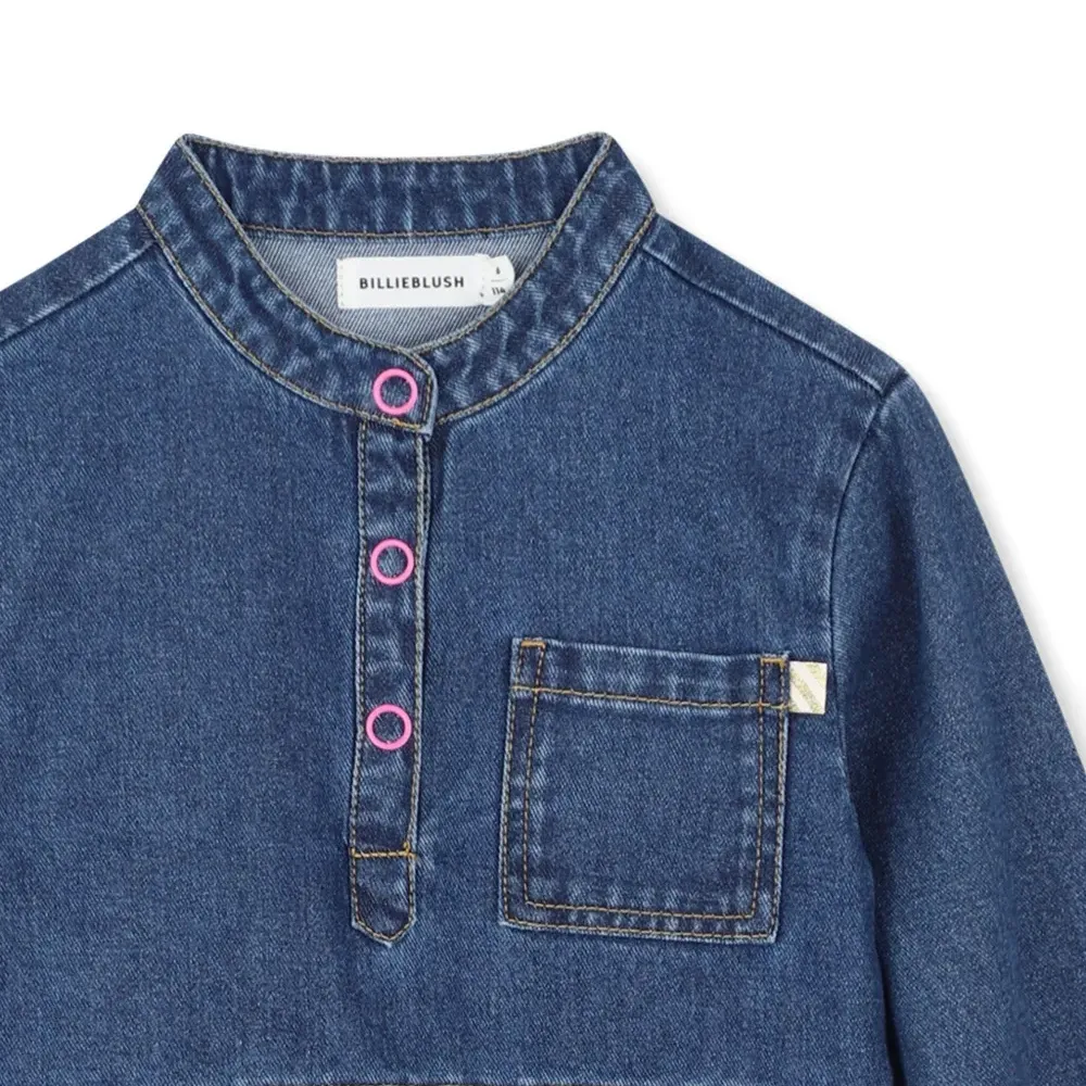 Джинсовое платье на пуговицах Джинсовое платье на пуговицах