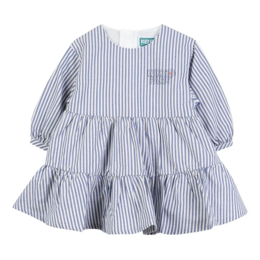 ярусное платье в полоску