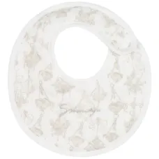 комплект из комбинезона, шапки и нагрудника с принтом