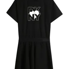 платье с короткими рукавами и логотипом