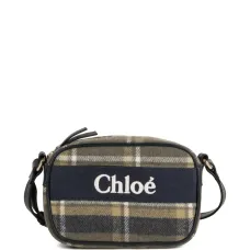 клетчатая сумка через плечо