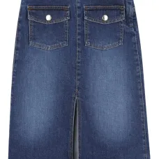 джинсовая юбка миди