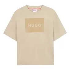 футболка в рубчик с нашивкой-логотипом