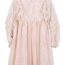 платье с пайетками и оборками