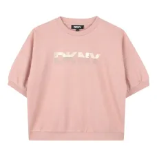 Футболка с объемными рукавами и логотипом