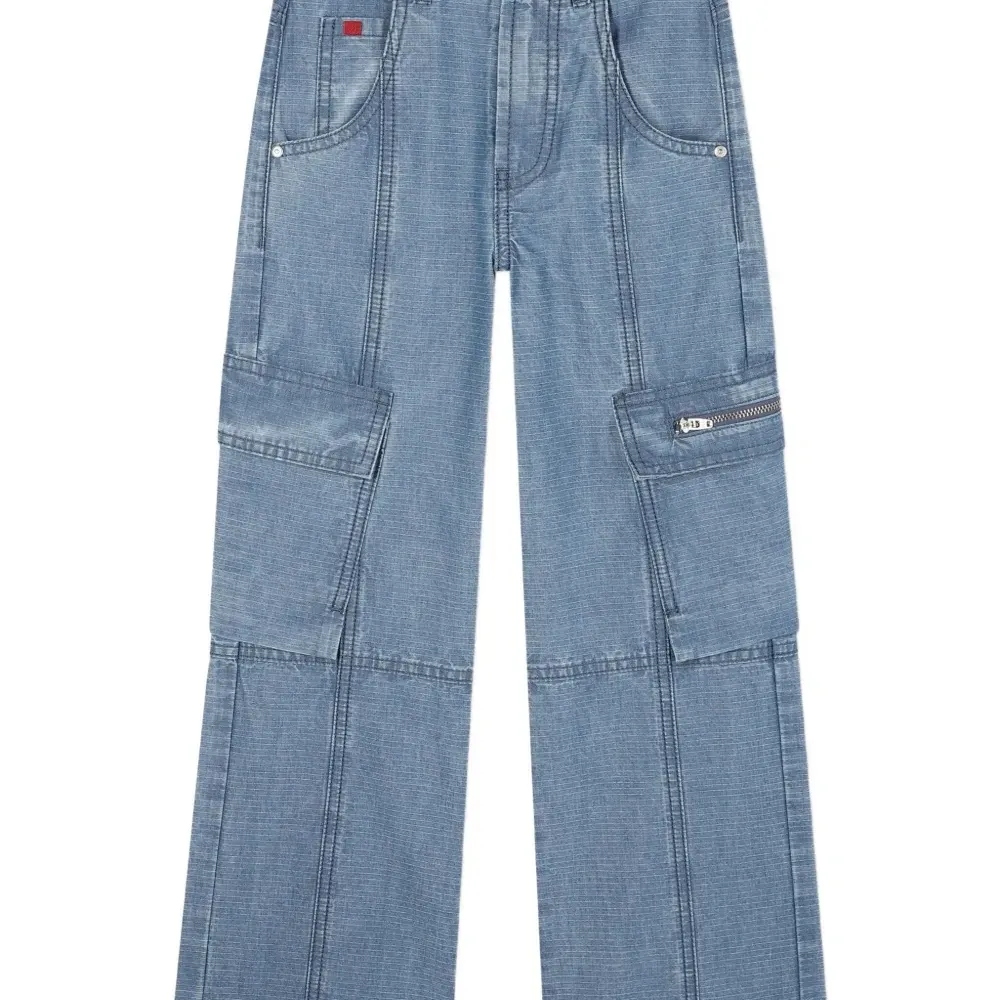 Джинсы карго с логотипом