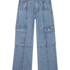 Джинсы карго с логотипом