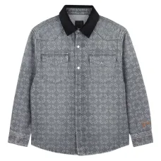 Джинсовая рубашка с монограммой