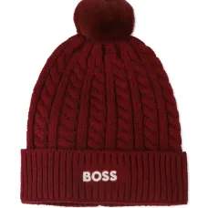 Шапка бини фактурной вязки