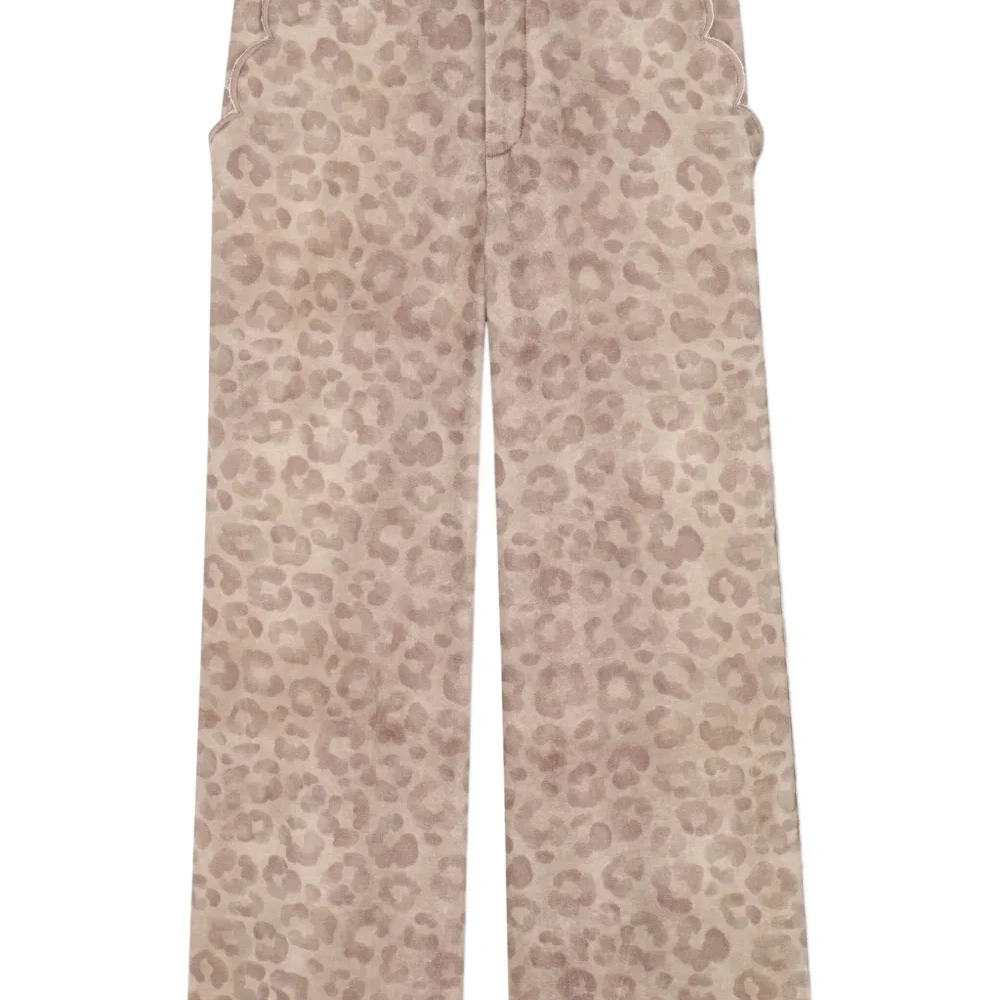 Брюки с леопардовым принтом