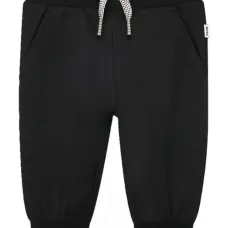 Брюки с кулиской и манжетами в рубчик