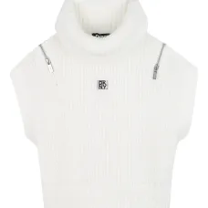 Свитер с высоким воротником на молнии