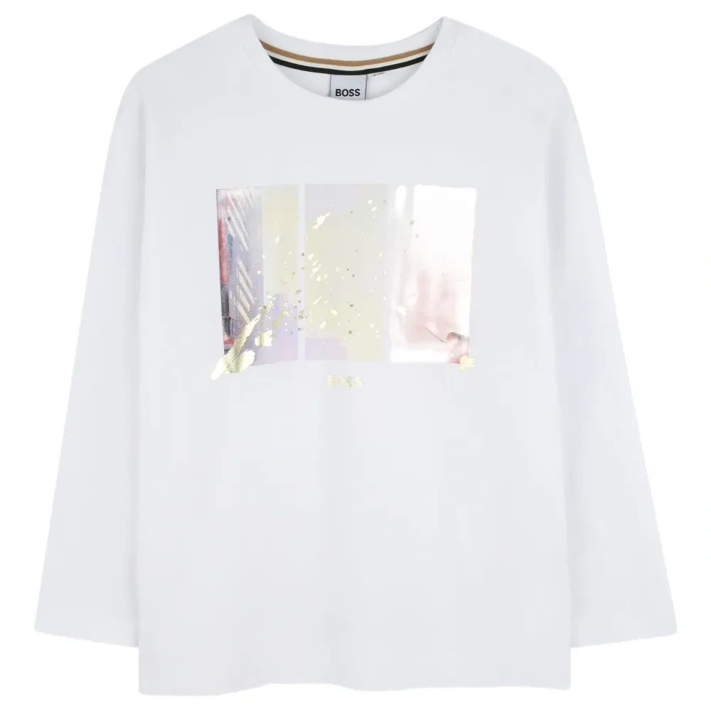 Футболка с длинными рукавами и графичным принтом