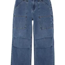 джинсы с накладными карманами