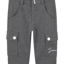 брюки карго с вышитым логотипом