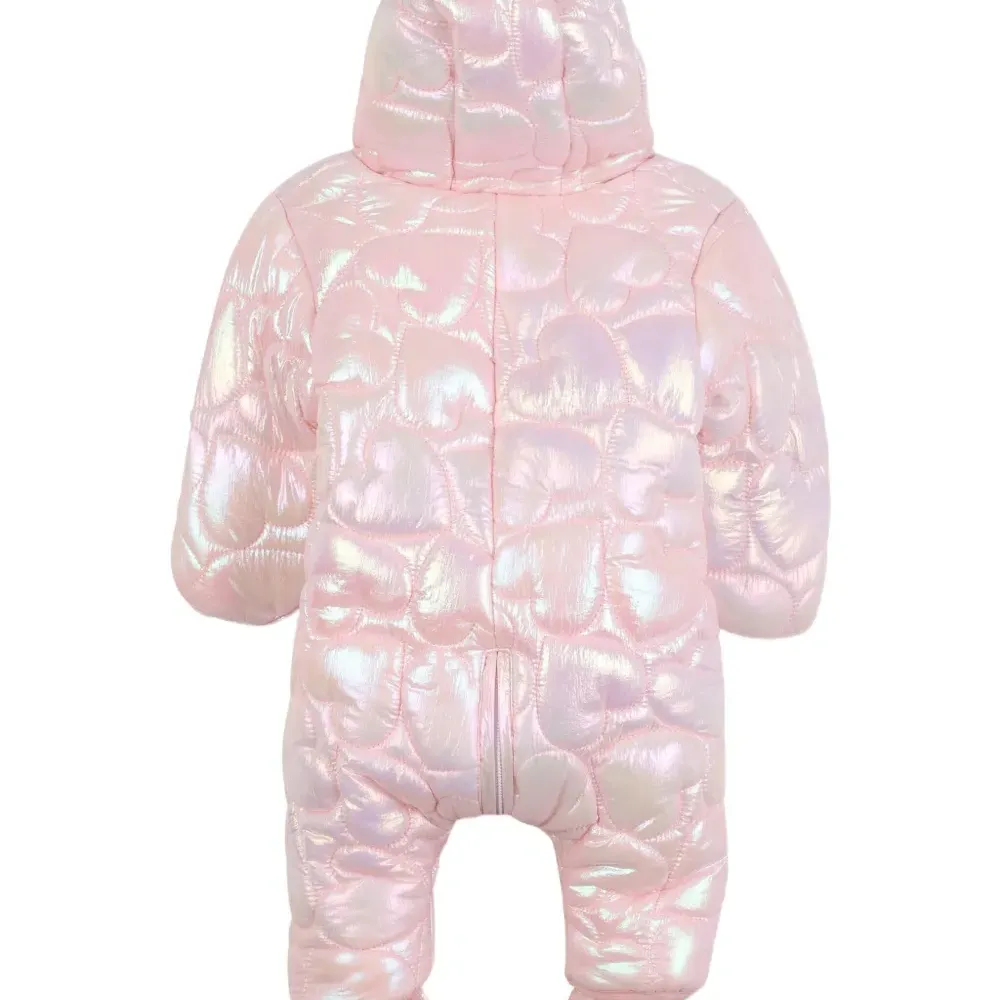 Дутый комбинезон с капюшоном