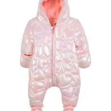 Дутый комбинезон с капюшоном