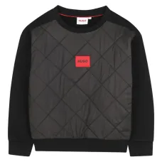 толстовка со стегаными вставками