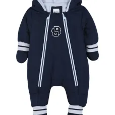 Дутый комбинезон с капюшоном