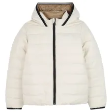 Двусторонний пуховик с капюшоном