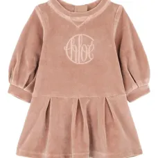 платье с вышитым логотипом