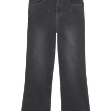 Джинсы с люверсами