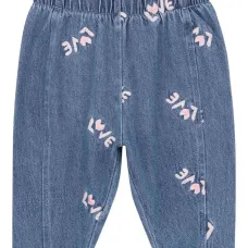 джинсы с вышивкой