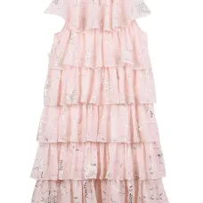 Ярусное платье с оборками