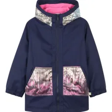 куртка с капюшоном и пайетками