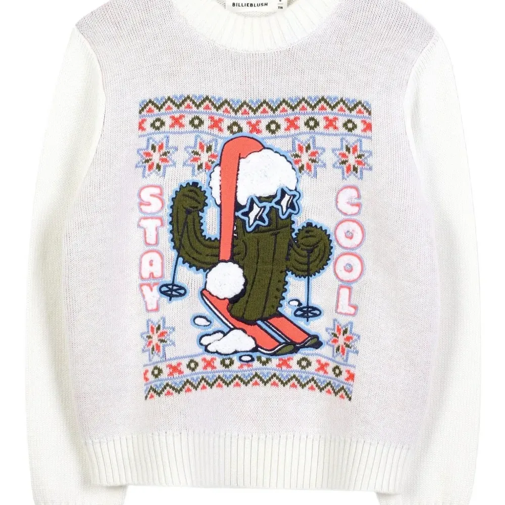 Свитер с графичным принтом