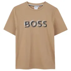 Футболка с логотипом металлик