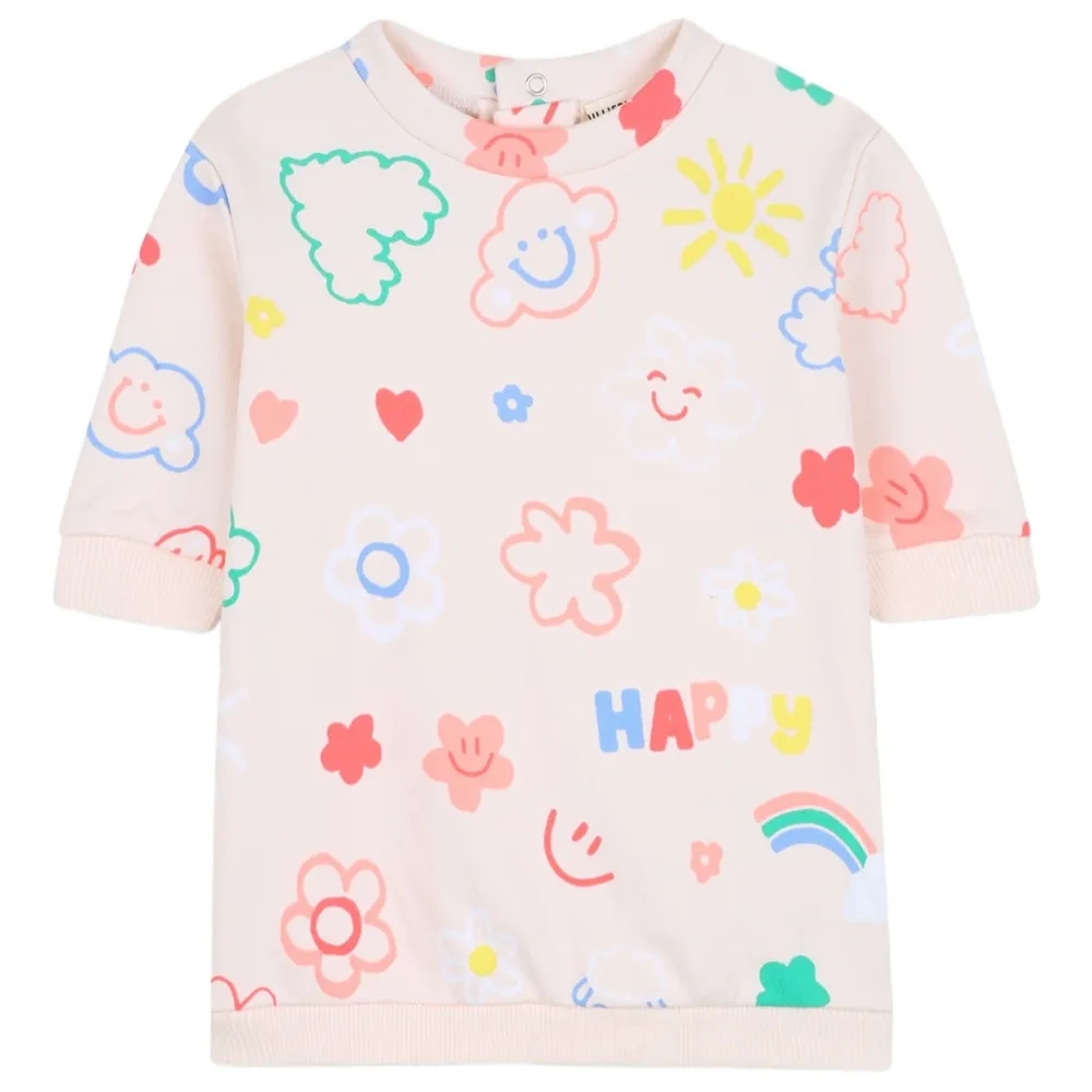 топ с короткими рукавами и графичным принтом