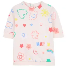 топ с короткими рукавами и графичным принтом