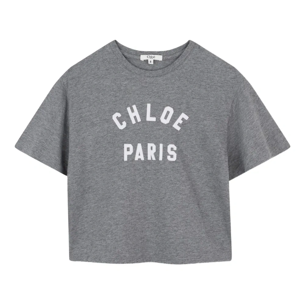 Укороченная футболка с логотипом