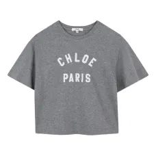 Укороченная футболка с логотипом