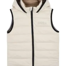 дутый жилет с капюшоном